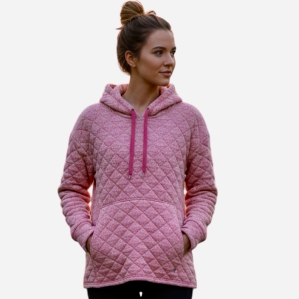 Jones New York Sport Sweatshirt Quilted Hoodie women's size medium